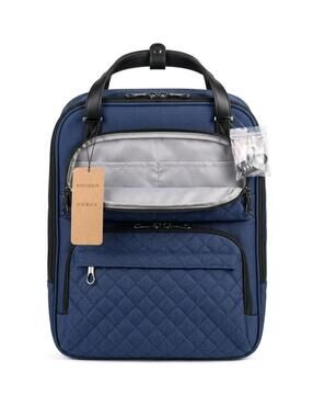 KROSER 16” Underseat Carry On Overnight Bag Haze Blue New